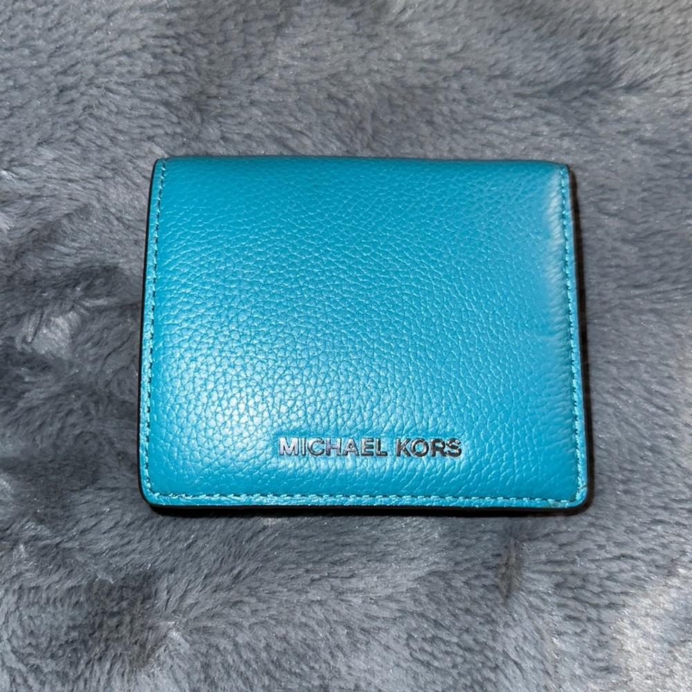 Teal Michael Kors wallet